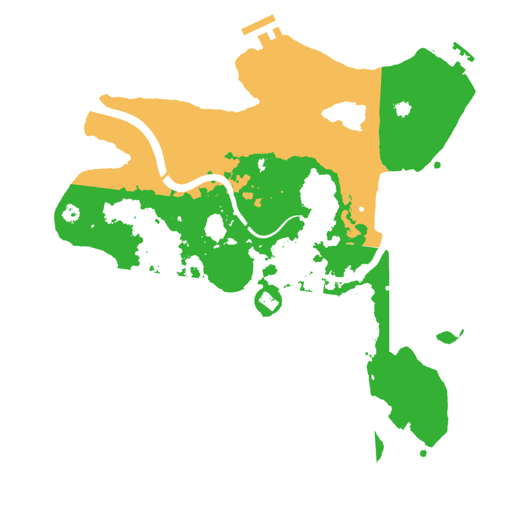 Biome Rust Map: Procedural Map, Size: 3000, Seed: 32528410