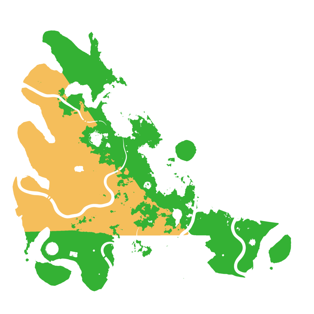 Biome Rust Map: Procedural Map, Size: 4300, Seed: 2359814