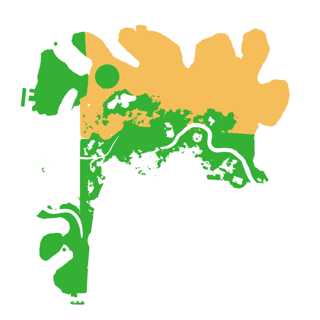 Biome Rust Map: Procedural Map, Size: 3500, Seed: 228316373