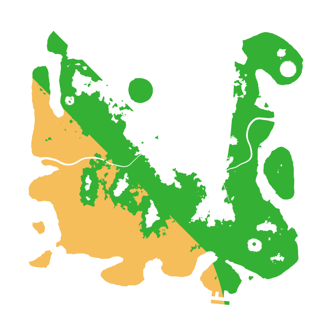 Biome Rust Map: Procedural Map, Size: 3500, Seed: 6874