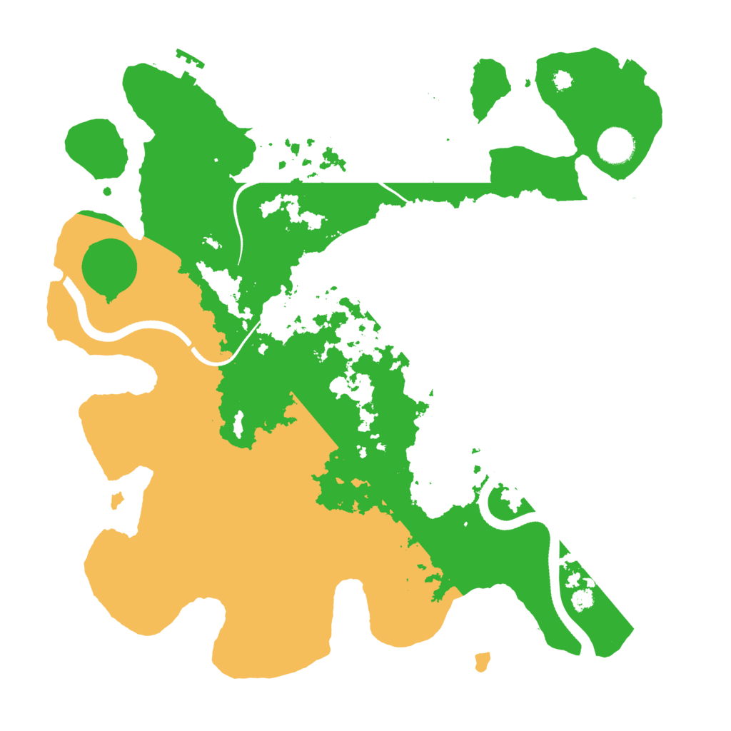 Biome Rust Map: Procedural Map, Size: 3500, Seed: 658520595