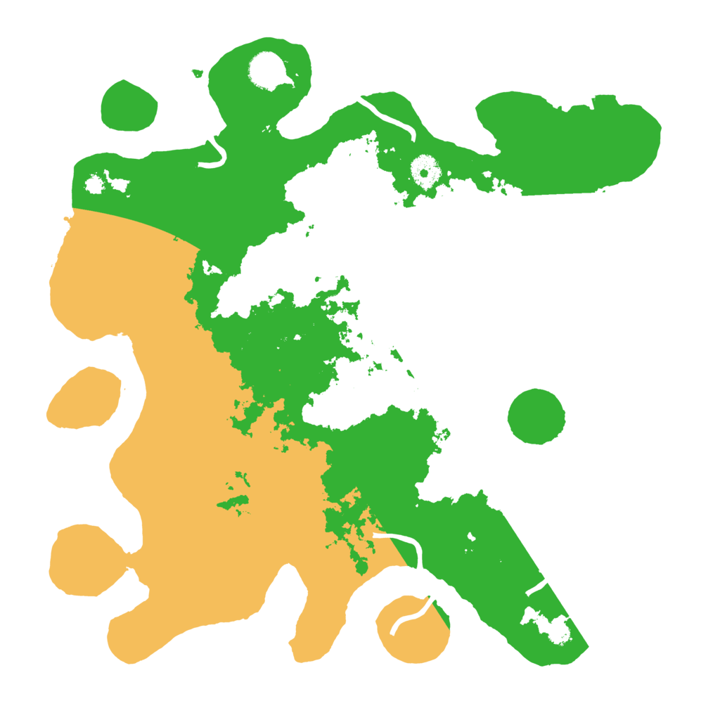 Biome Rust Map: Procedural Map, Size: 3500, Seed: 318101