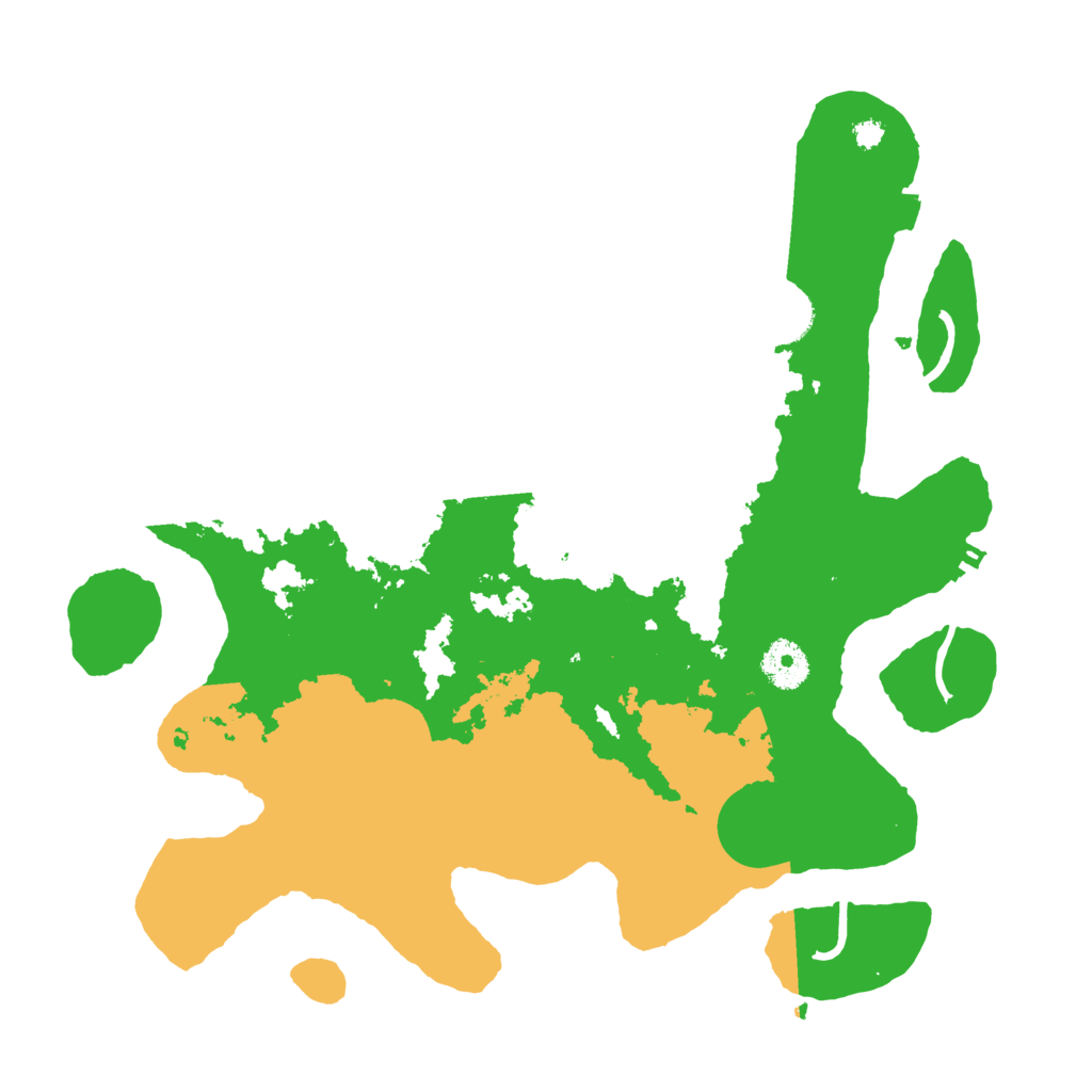 Biome Rust Map: Procedural Map, Size: 3500, Seed: 66548646