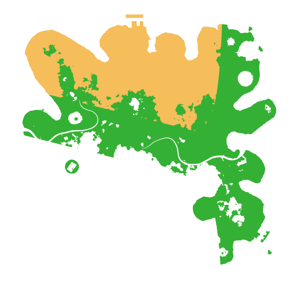 Biome Rust Map: Procedural Map, Size: 3500, Seed: 91953188