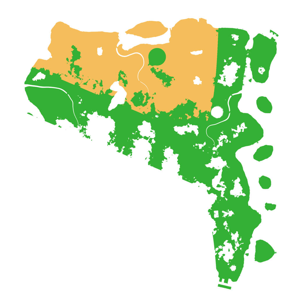 Biome Rust Map: Procedural Map, Size: 4500, Seed: 174761499