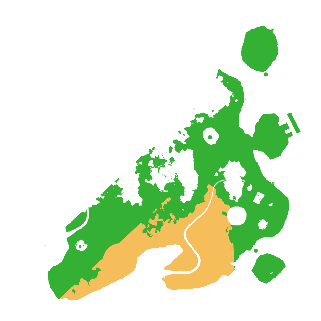 Biome Rust Map: Procedural Map, Size: 3000, Seed: 53684