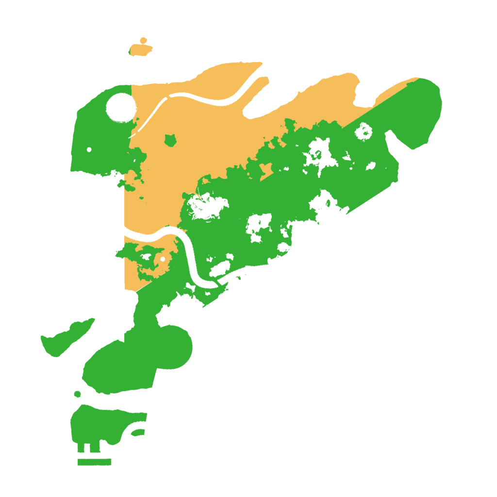 Biome Rust Map: Procedural Map, Size: 3000, Seed: 10042