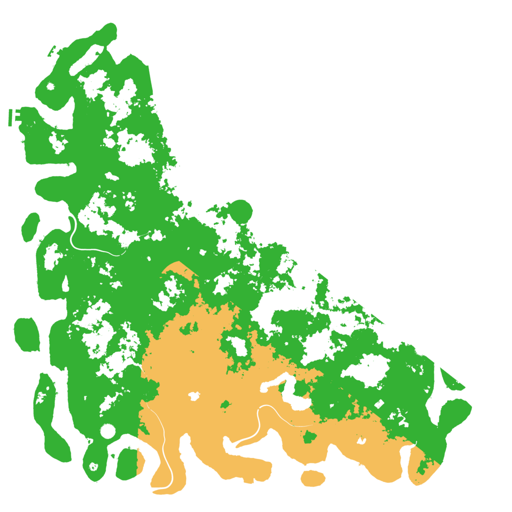 Biome Rust Map: Procedural Map, Size: 6000, Seed: 2394872