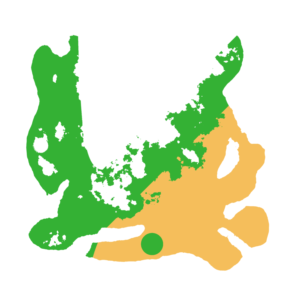 Biome Rust Map: Barren, Size: 3500, Seed: 1159636341