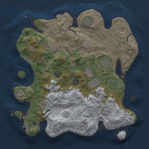 Thumbnail Rust Map: Procedural Map, Size: 3500, Seed: 2059712752, 18 Monuments