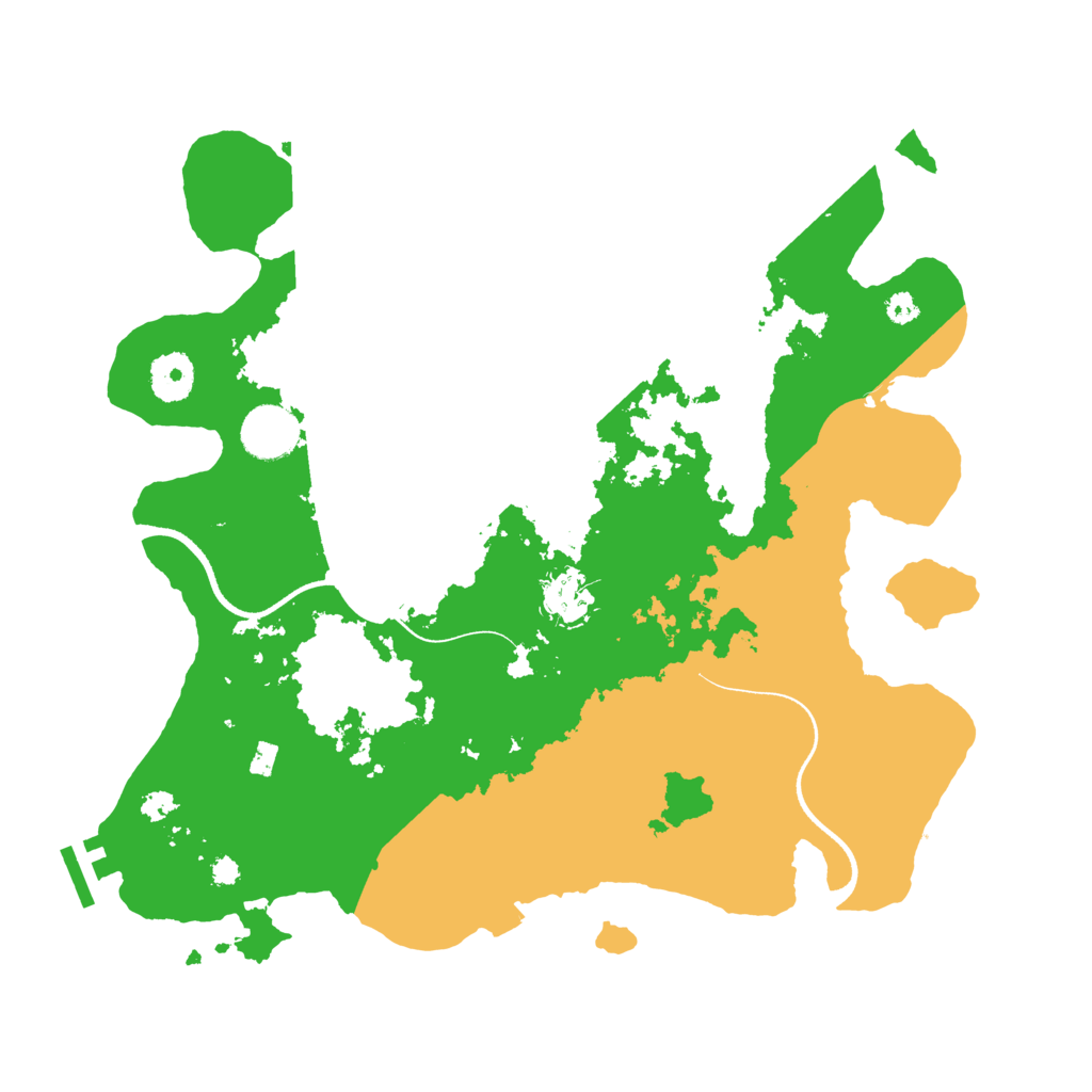 Biome Rust Map: Procedural Map, Size: 3500, Seed: 116231348