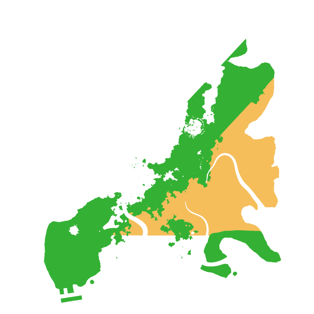 Biome Rust Map: Procedural Map, Size: 3000, Seed: 1521217097