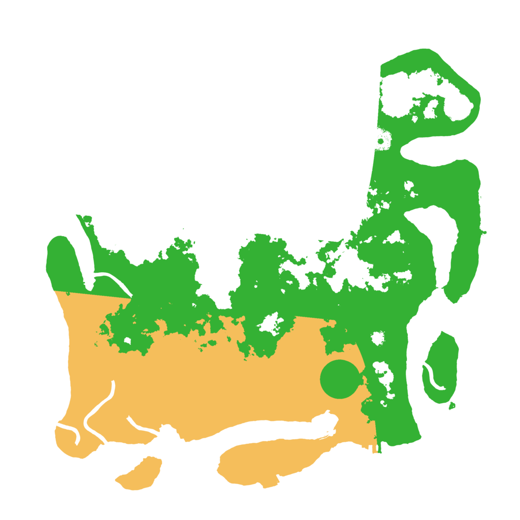 Biome Rust Map: Procedural Map, Size: 3500, Seed: 474320815