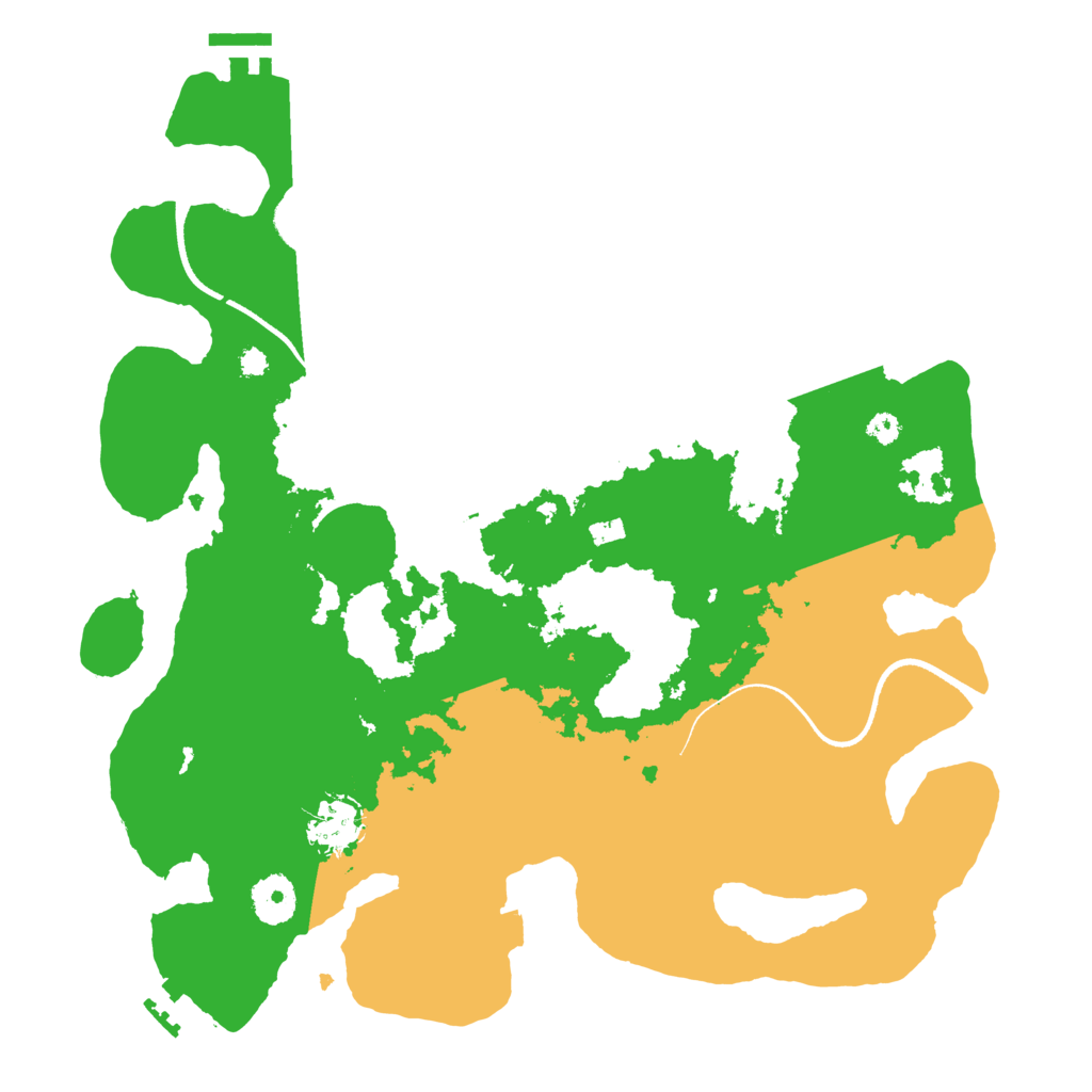 Biome Rust Map: Procedural Map, Size: 3500, Seed: 743483130