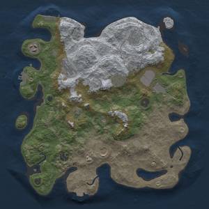 Thumbnail Rust Map: Procedural Map, Size: 3500, Seed: 743483130, 16 Monuments