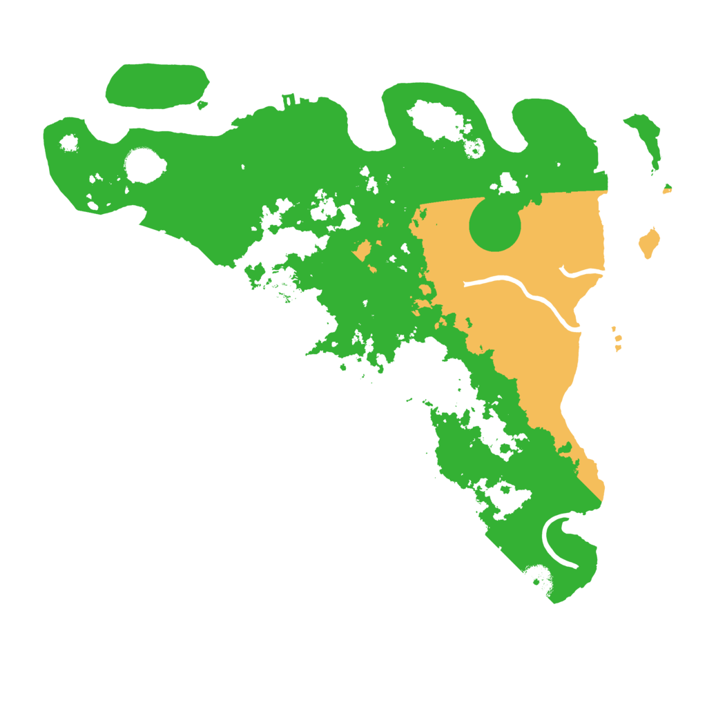 Biome Rust Map: Procedural Map, Size: 3600, Seed: 75223