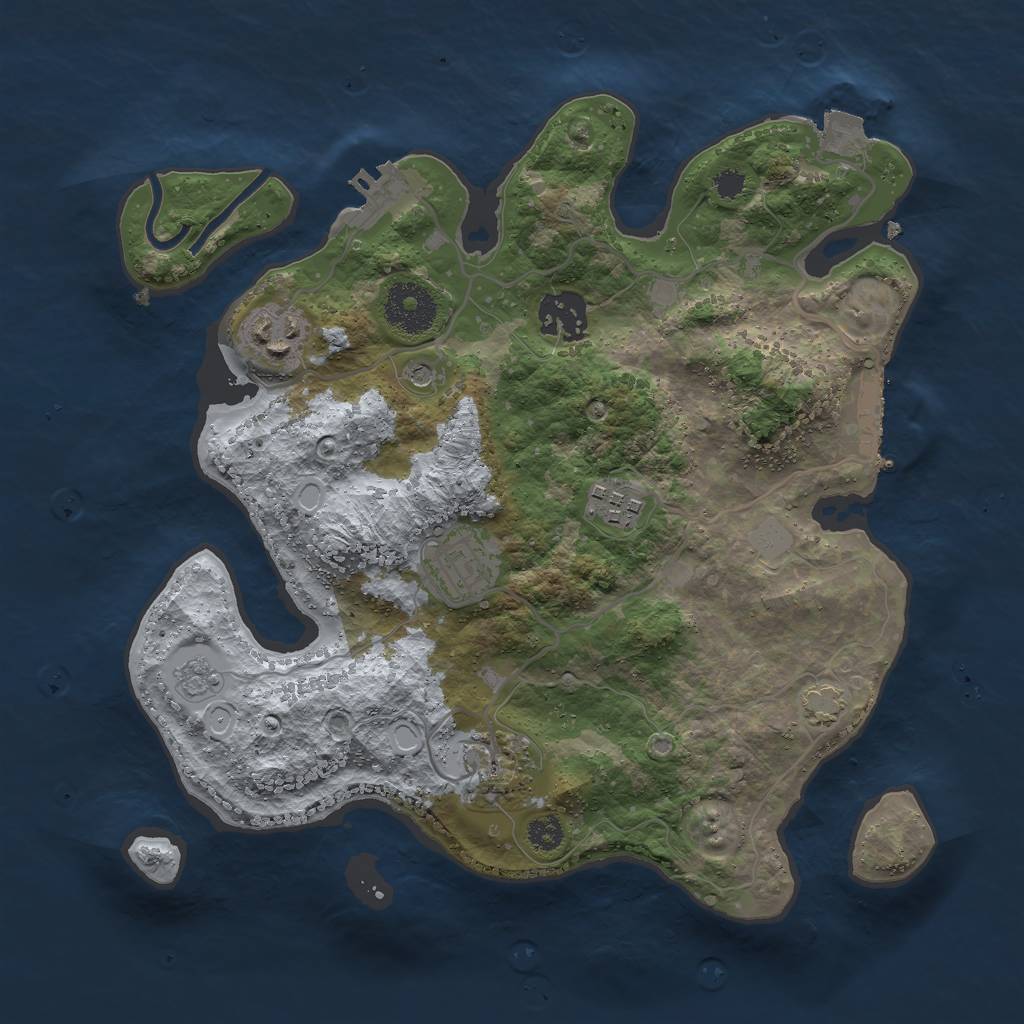 Procedural Map :: Rust Map :: Just-Wiped