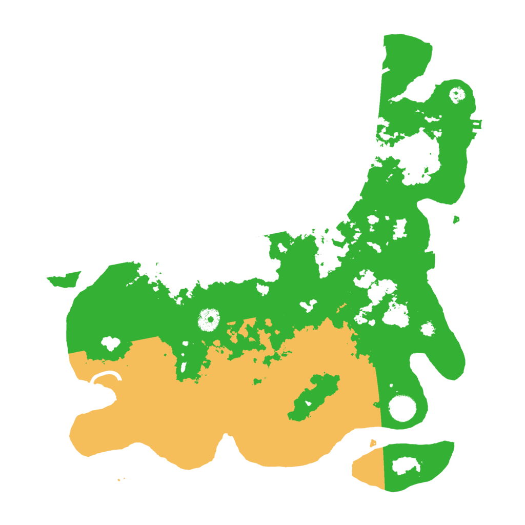 Biome Rust Map: Procedural Map, Size: 3500, Seed: 20230706