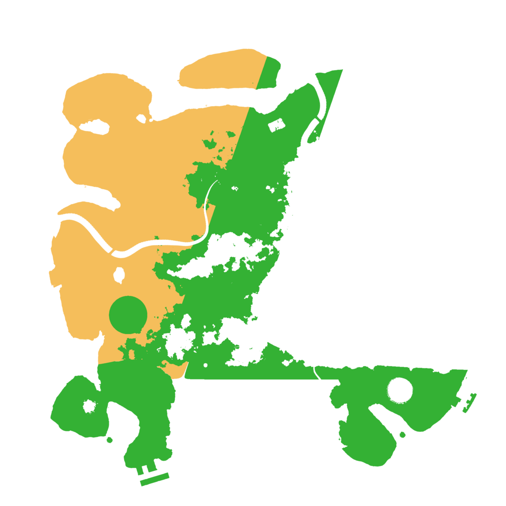 Biome Rust Map: Procedural Map, Size: 3500, Seed: 319051598