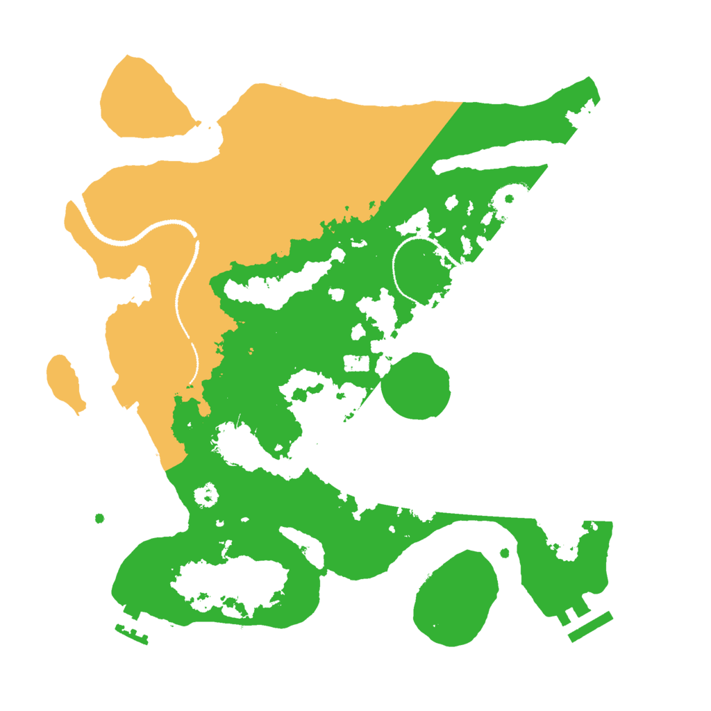 Biome Rust Map: Procedural Map, Size: 3000, Seed: 41394288