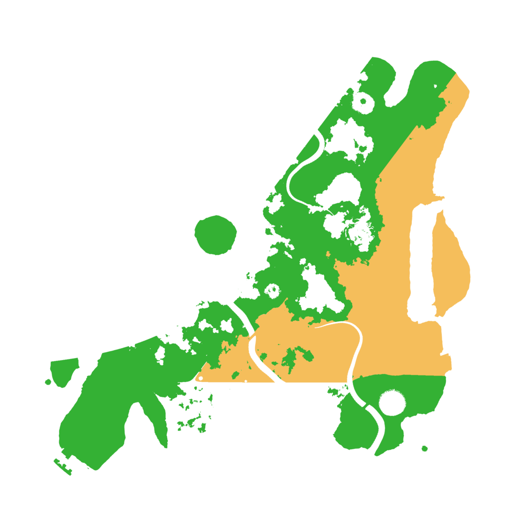 Biome Rust Map: Procedural Map, Size: 3500, Seed: 1487775865
