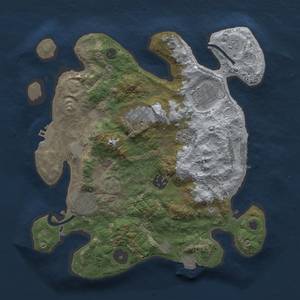 Thumbnail Rust Map: Procedural Map, Size: 3000, Seed: 331705785, 13 Monuments