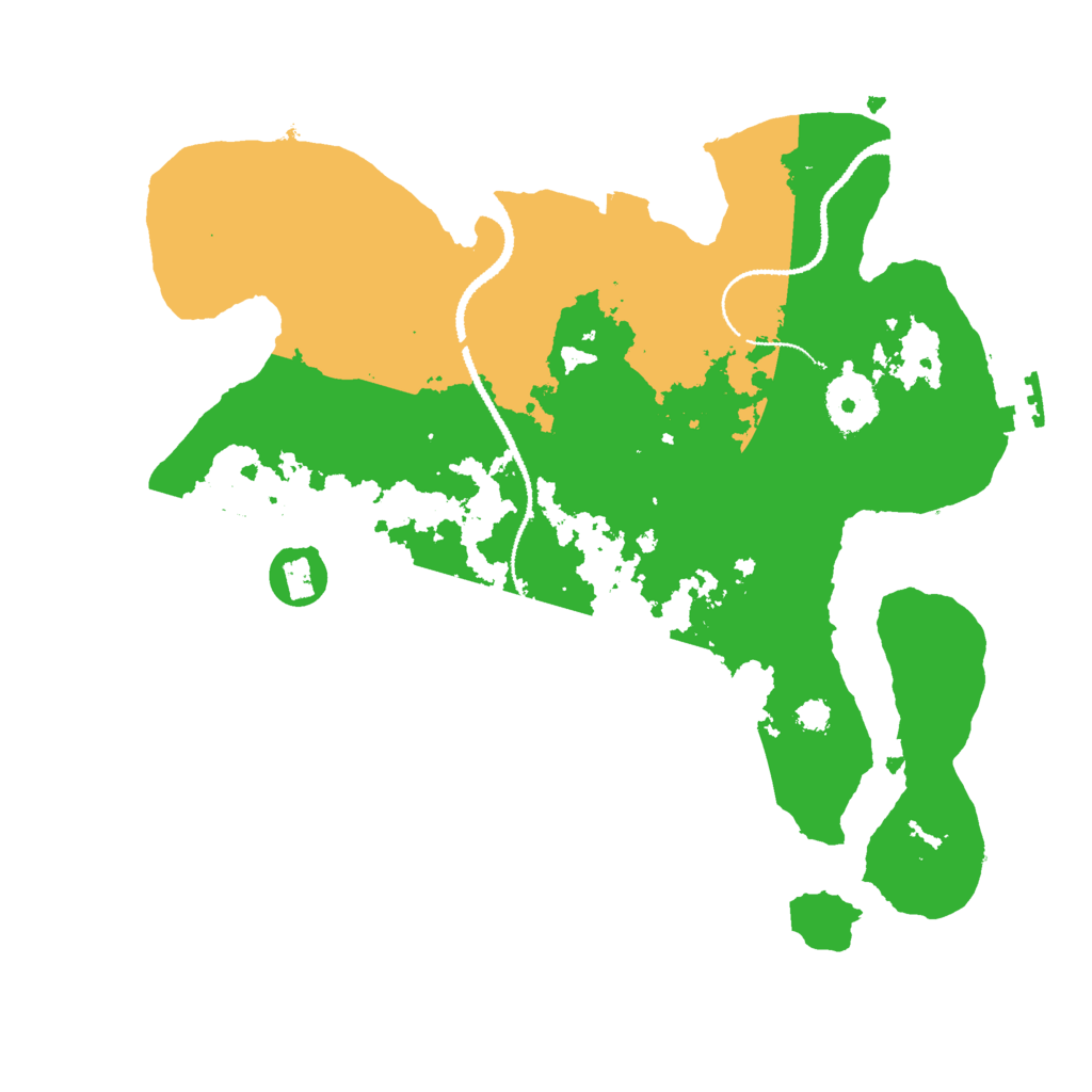 Biome Rust Map: Procedural Map, Size: 3000, Seed: 55525