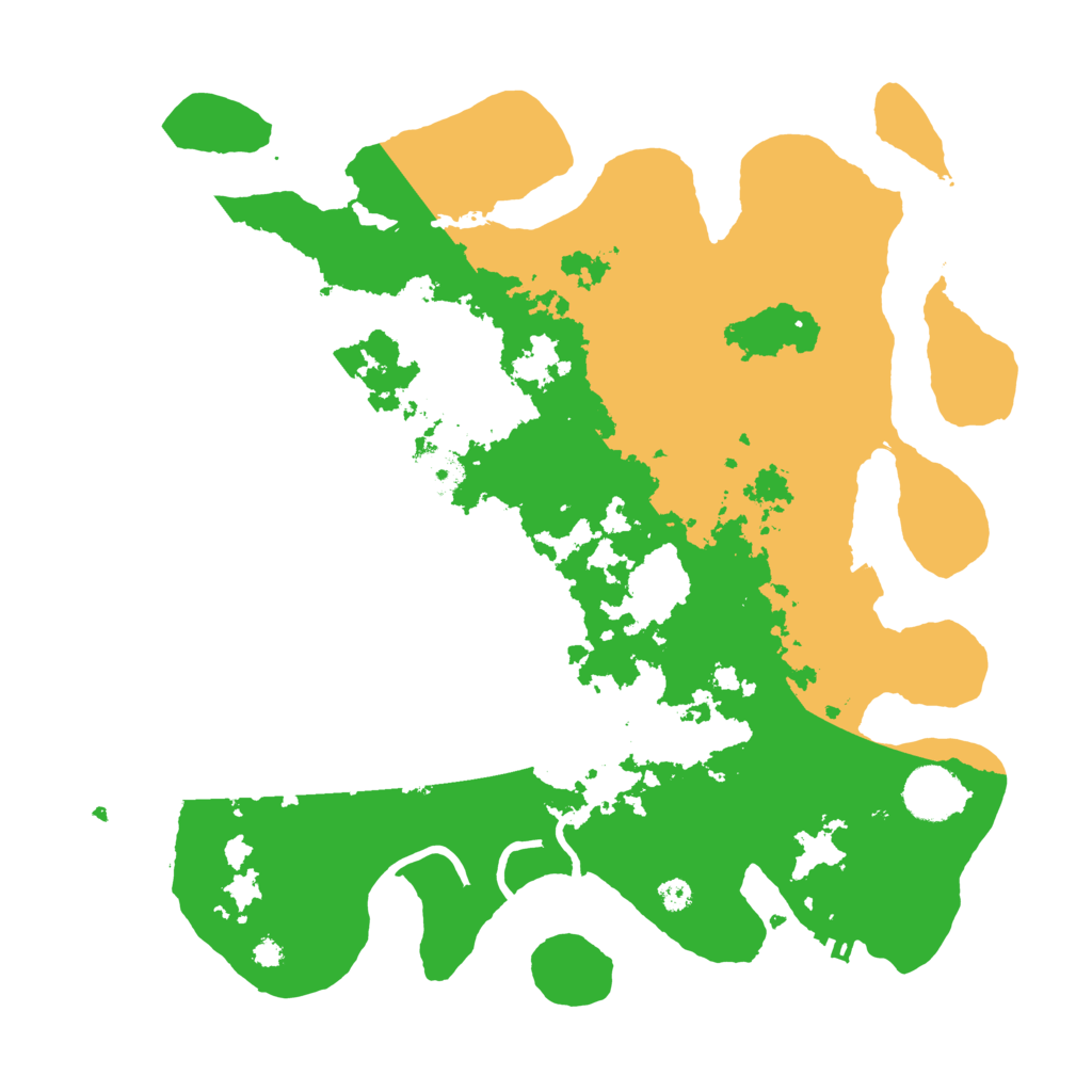 Biome Rust Map: Procedural Map, Size: 3500, Seed: 7663605