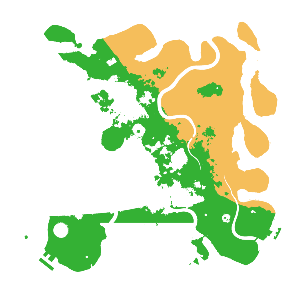 Biome Rust Map: Procedural Map, Size: 3500, Seed: 7663605