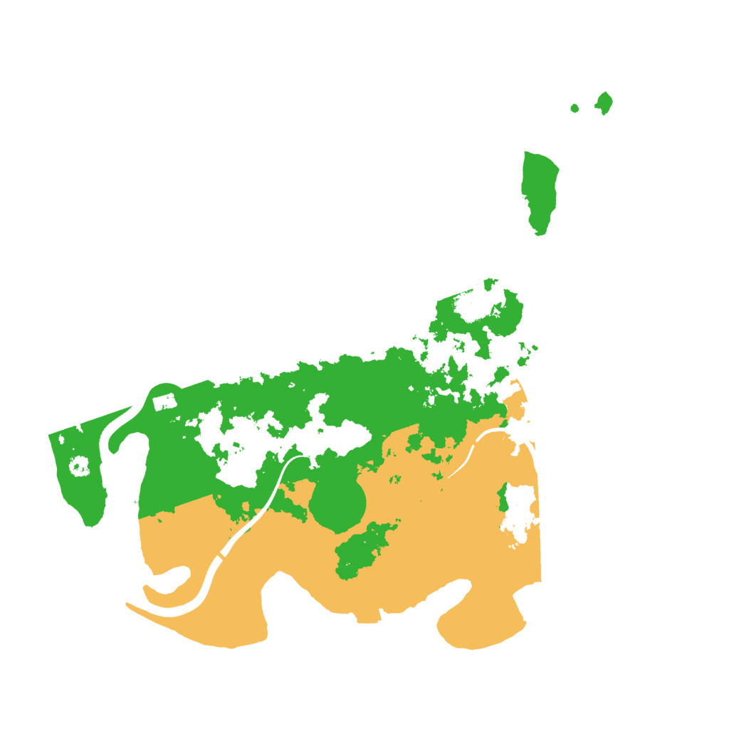 Biome Rust Map: Procedural Map, Size: 3500, Seed: 1886