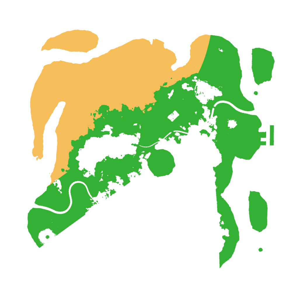 Biome Rust Map: Procedural Map, Size: 3000, Seed: 36243094