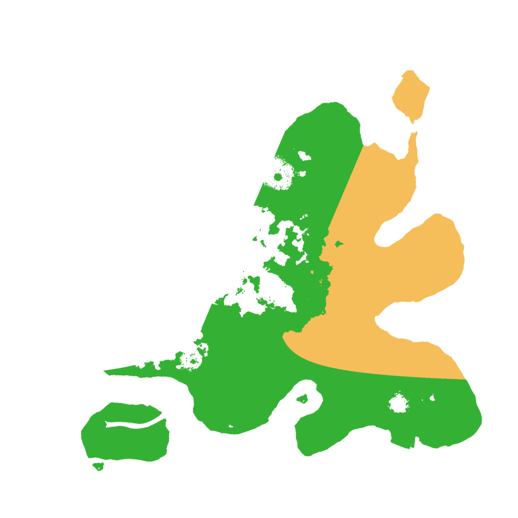 Biome Rust Map: Procedural Map, Size: 2500, Seed: 561664