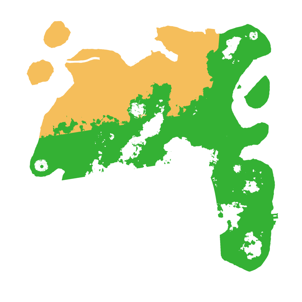 Biome Rust Map: Procedural Map, Size: 3600, Seed: 182771777