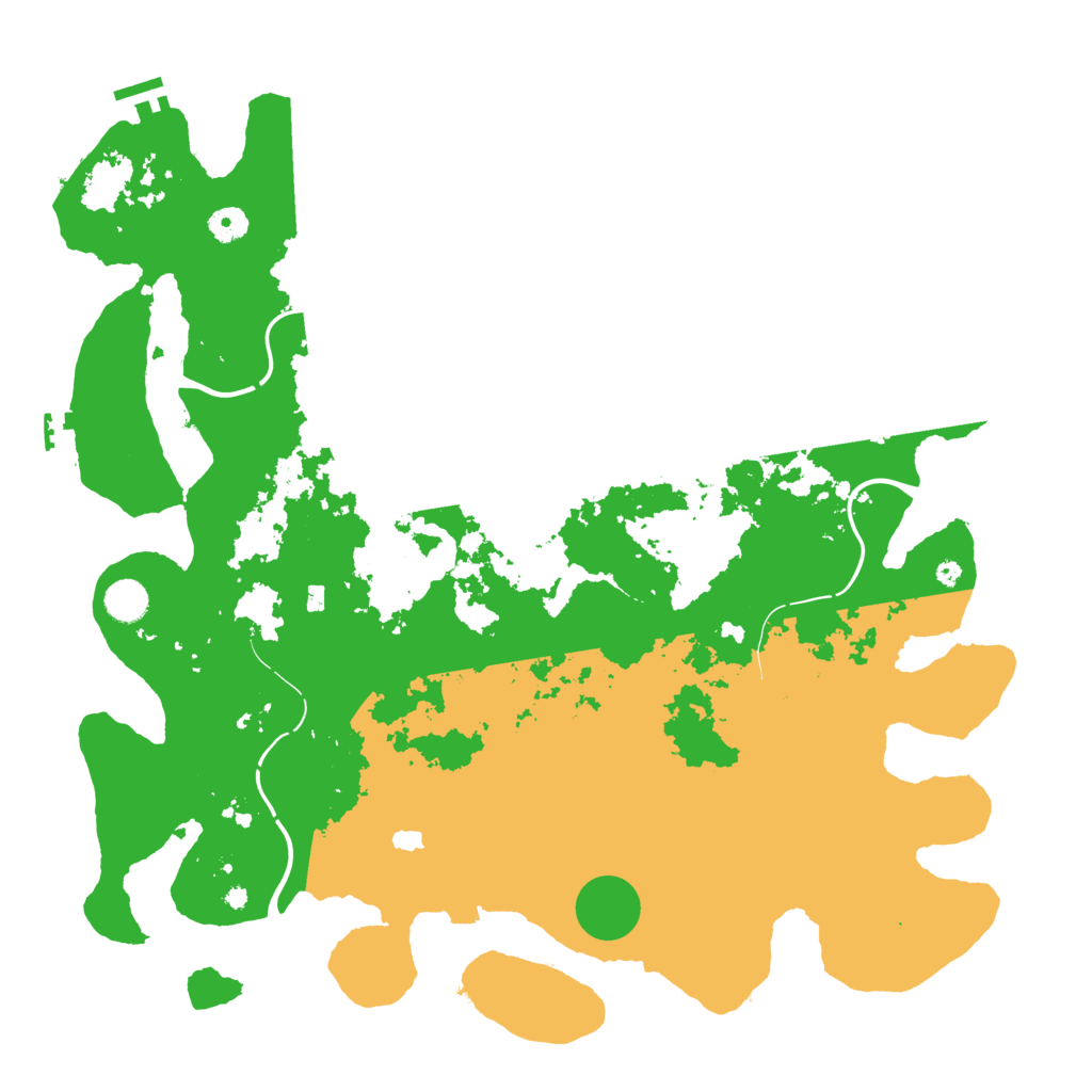 Biome Rust Map: Procedural Map, Size: 4444, Seed: 666420666