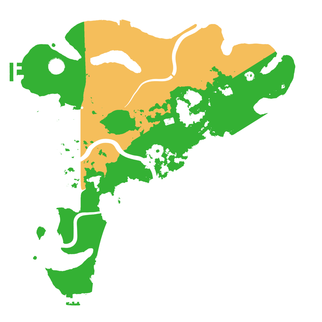Biome Rust Map: Procedural Map, Size: 3500, Seed: 1521613257