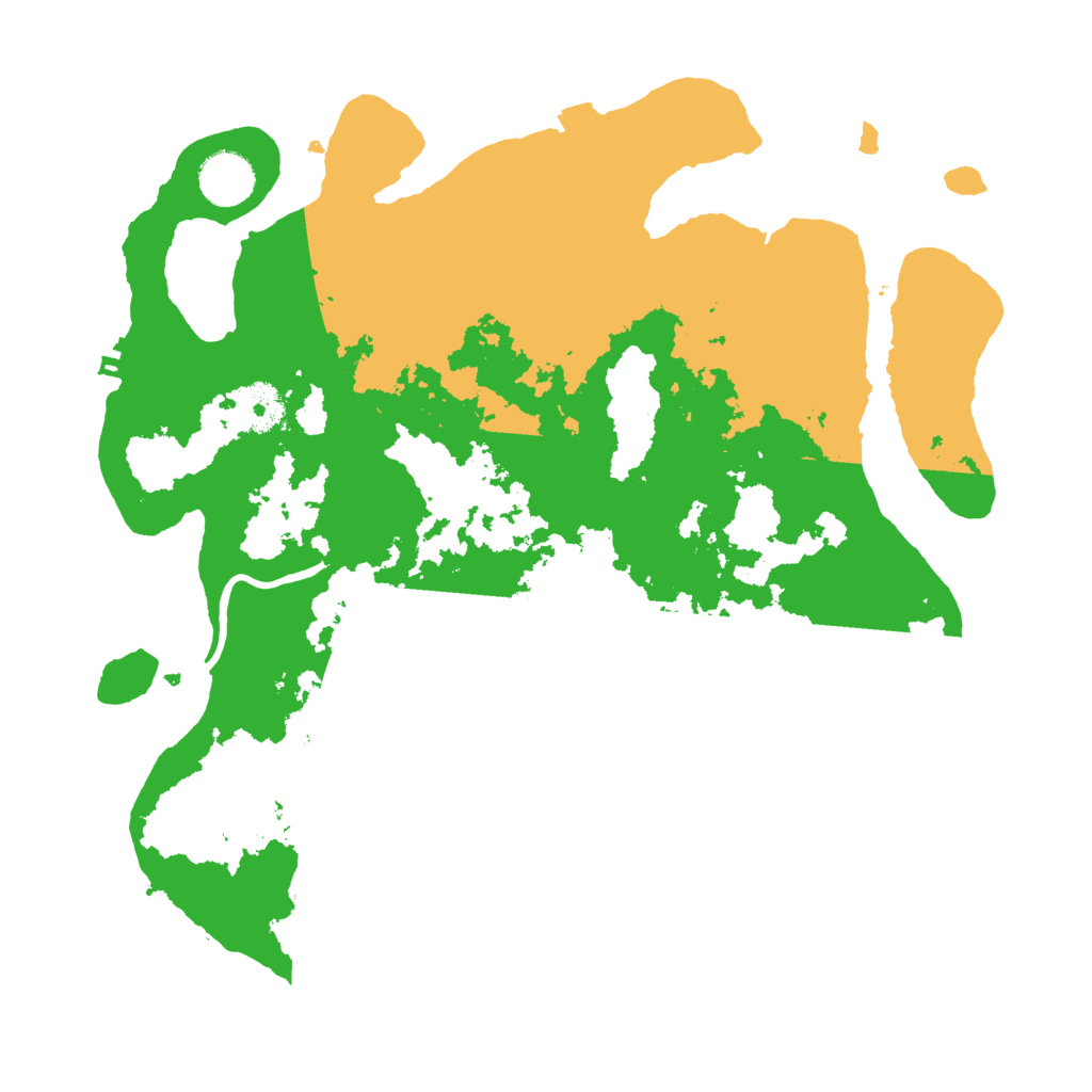 Biome Rust Map: Procedural Map, Size: 3500, Seed: 489222
