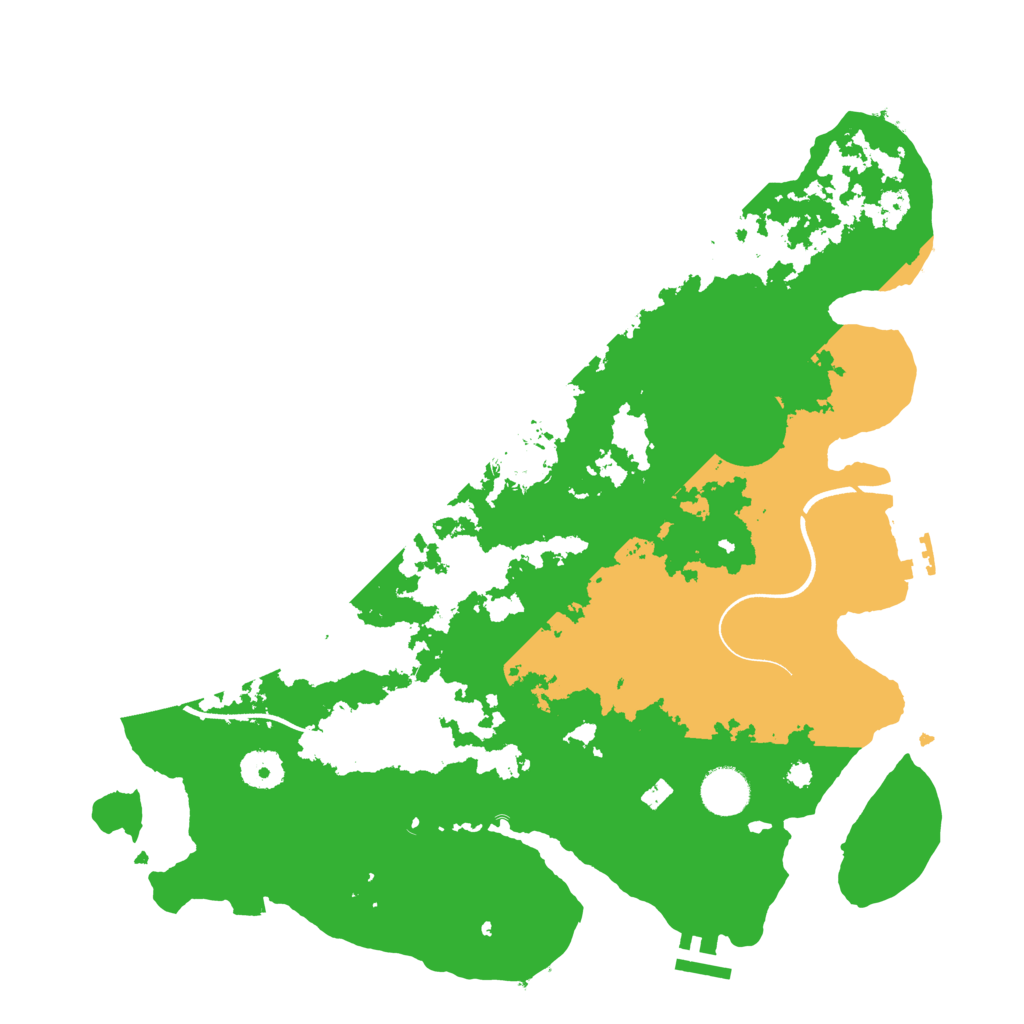 Biome Rust Map: Procedural Map, Size: 3700, Seed: 910228829