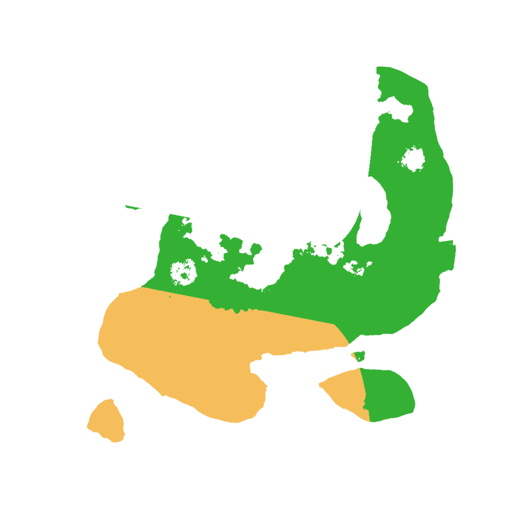 Biome Rust Map: Procedural Map, Size: 2000, Seed: 62253