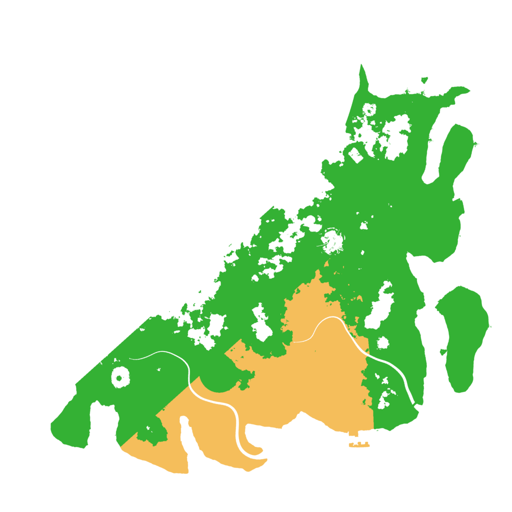 Biome Rust Map: Procedural Map, Size: 3800, Seed: 39372506