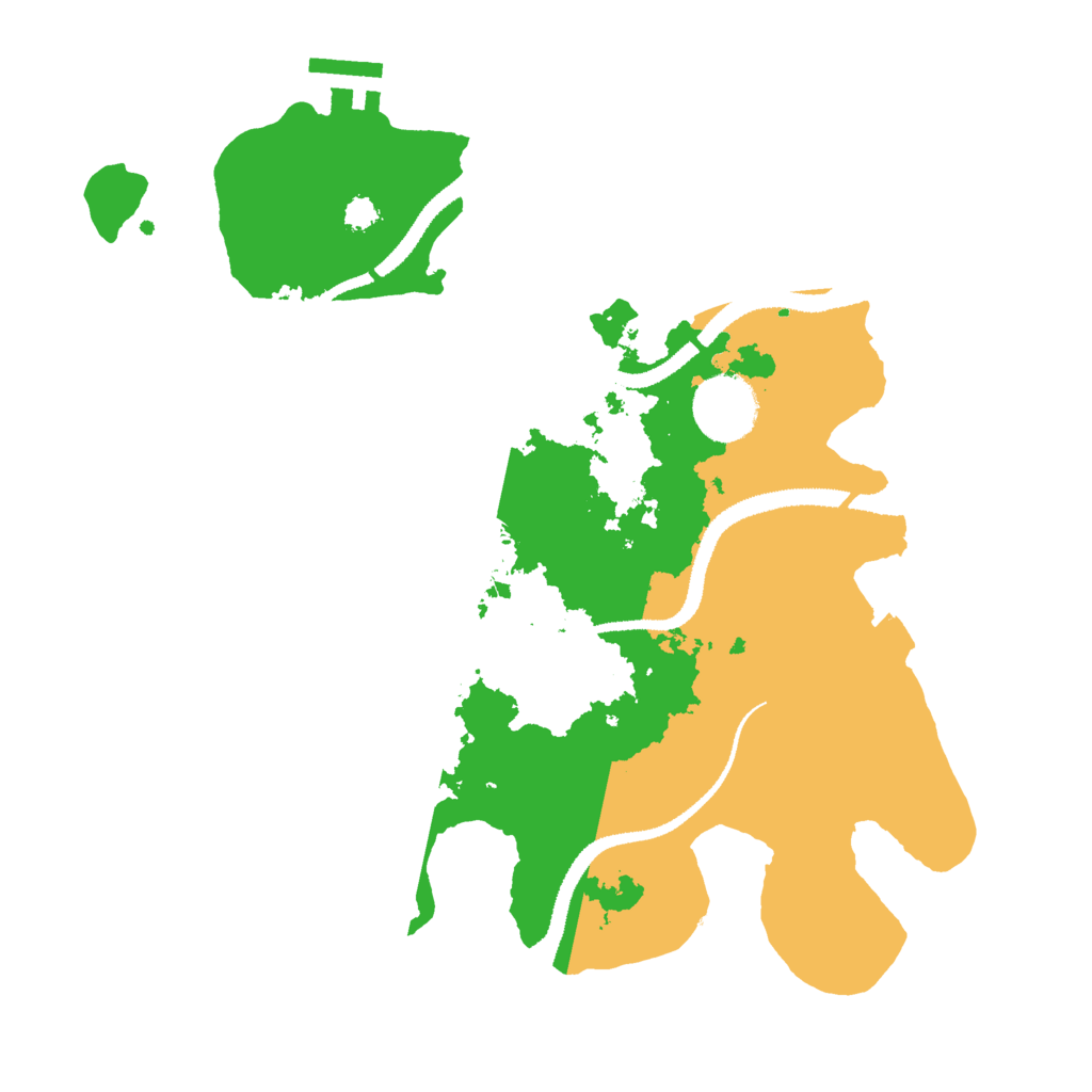 Biome Rust Map: Procedural Map, Size: 3000, Seed: 25247