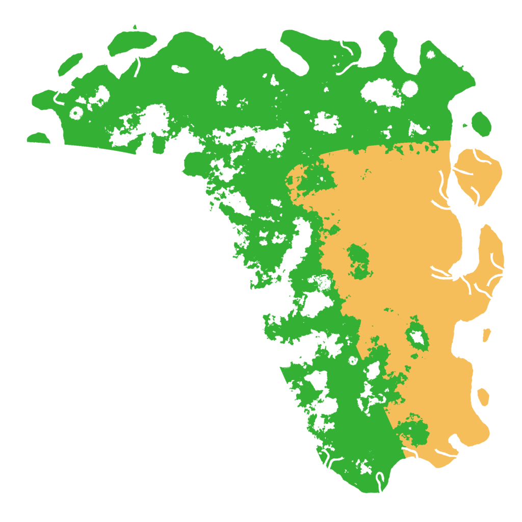 Biome Rust Map: Procedural Map, Size: 6000, Seed: 1234567892