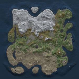 Thumbnail Rust Map: Procedural Map, Size: 3700, Seed: 68028544, 18 Monuments