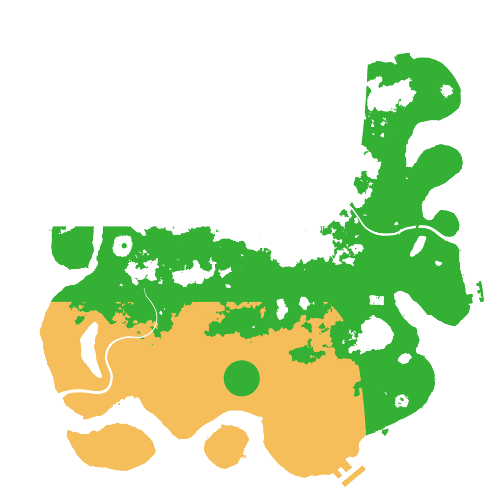 Biome Rust Map: Procedural Map, Size: 3700, Seed: 68028544