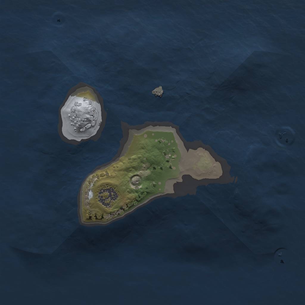 Rust Map: Procedural Map, Size: 1500, Seed: 46700, 3 Monuments