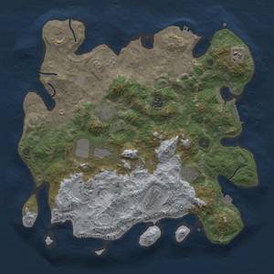 Thumbnail Rust Map: Procedural Map, Size: 3800, Seed: 9849403, 18 Monuments