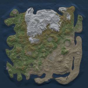 Thumbnail Rust Map: Procedural Map, Size: 4500, Seed: 2097082984, 19 Monuments