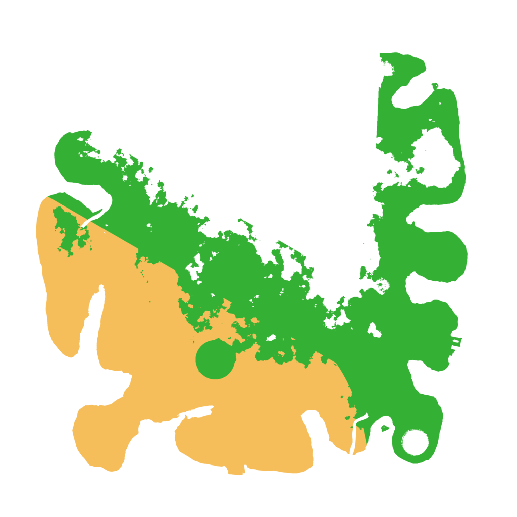 Biome Rust Map: Procedural Map, Size: 3500, Seed: 58971645