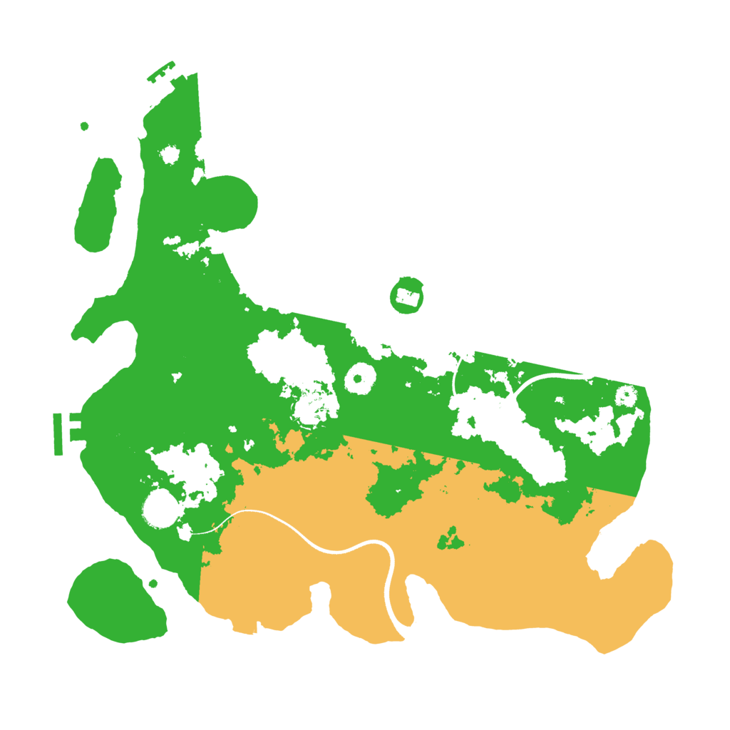 Biome Rust Map: Procedural Map, Size: 3500, Seed: 124240663