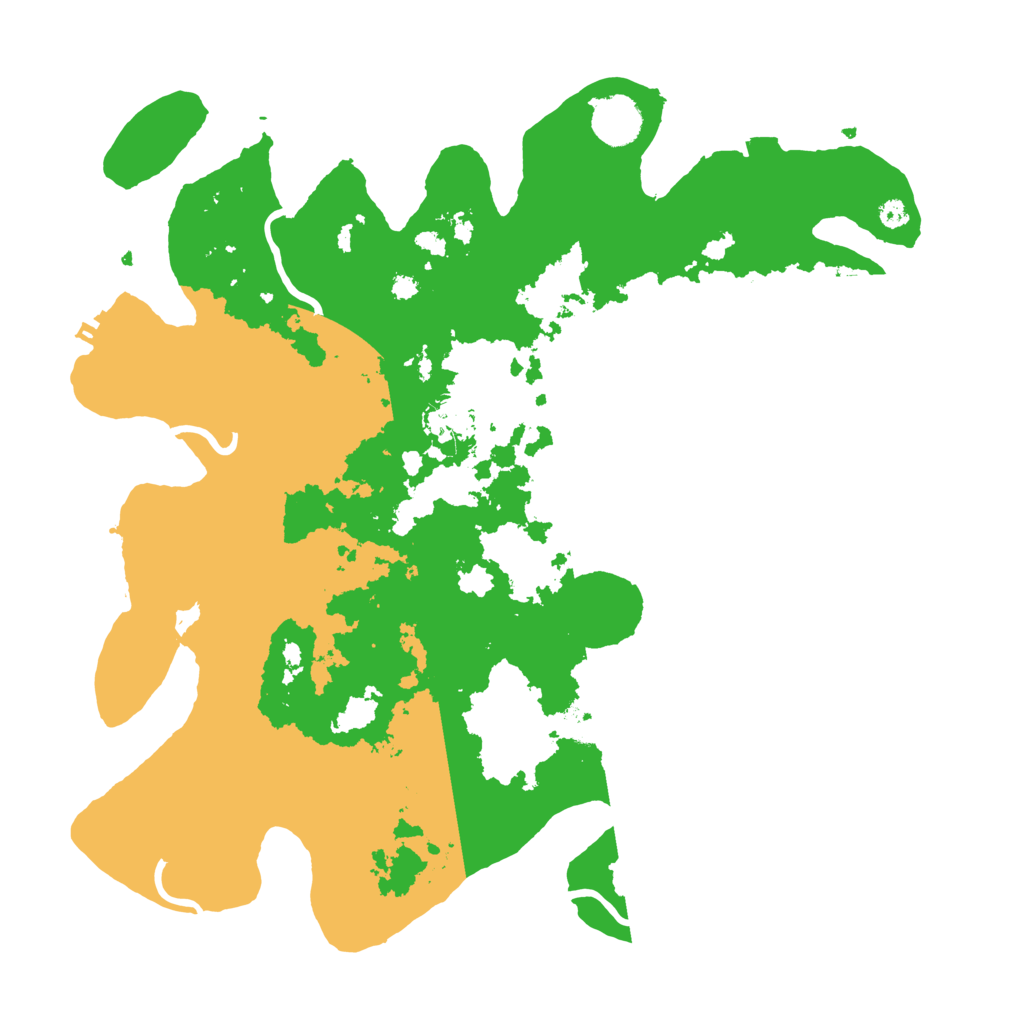 Biome Rust Map: Procedural Map, Size: 3700, Seed: 91829