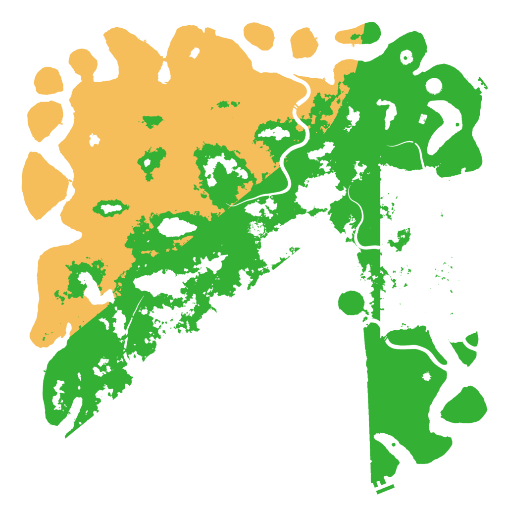 Biome Rust Map: Procedural Map, Size: 5500, Seed: 2010959358